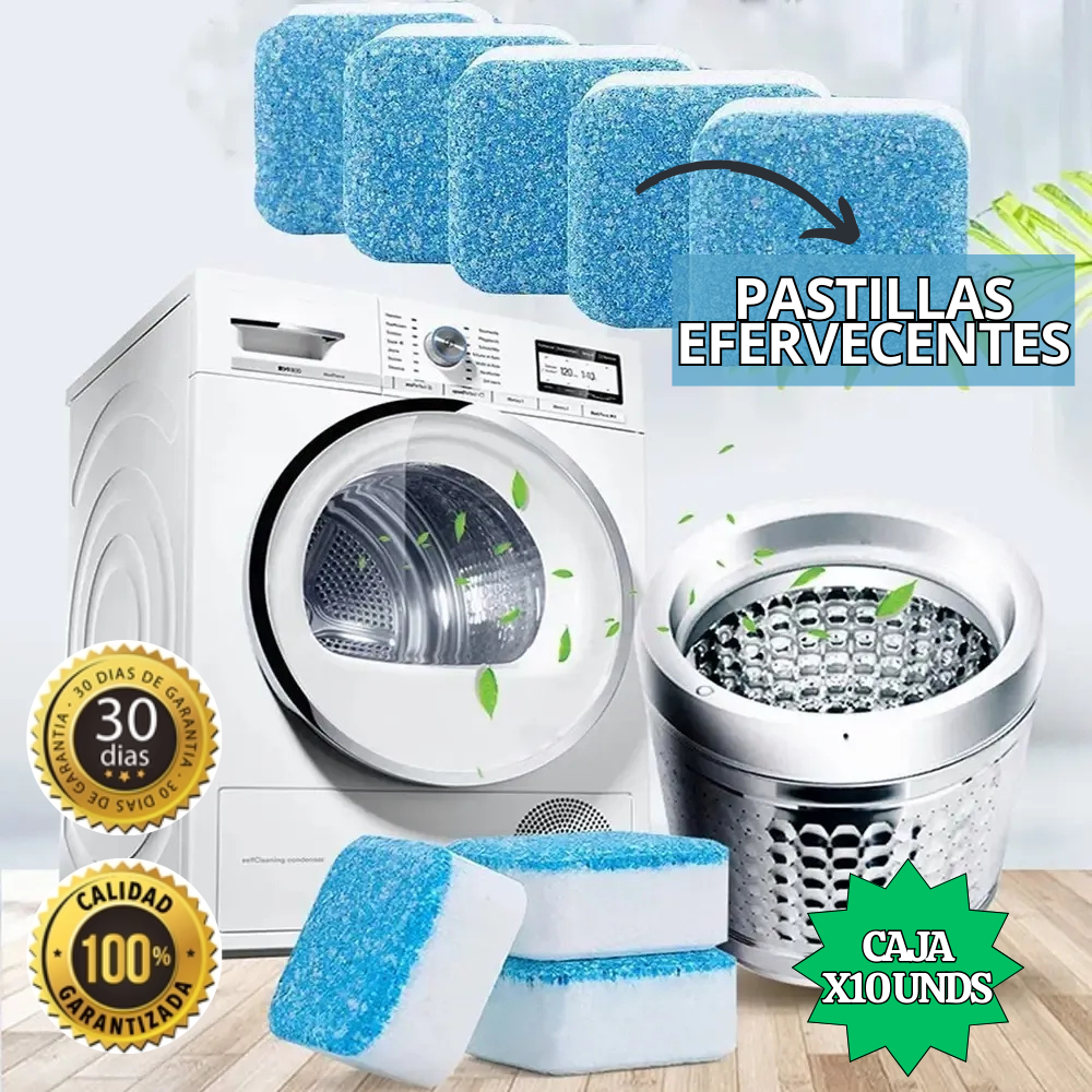 PASTILLAS DE LIMPIEZA PARA LAVADORA® X10UND