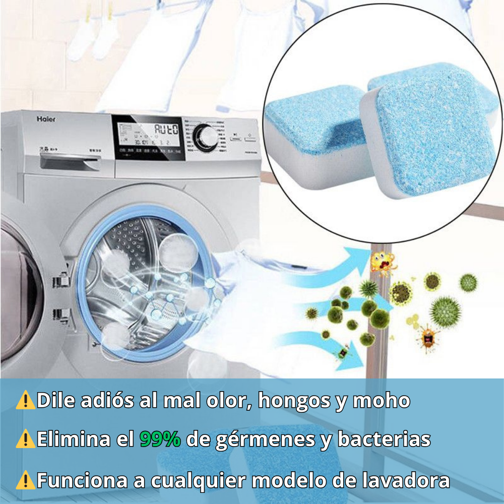 PASTILLAS DE LIMPIEZA PARA LAVADORA® X10UND